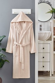 Mijölnir Bata de baño con capucha Beige 3XL